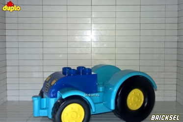 Трактор открытый нового образца сине-голубой
