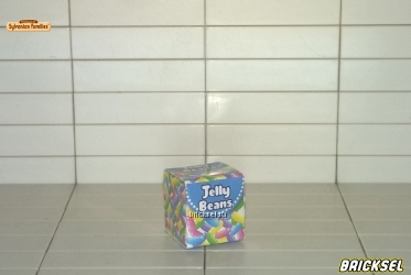 Коробочка с желейными конфетами цветная с надписью Jelly Beans