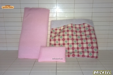 Постельное белье (матрац, подушка, одеяло) для кровати розовое