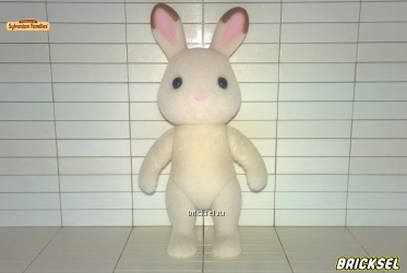 Фигурка кролик (крольчиха) большой белая с розовыми ушками