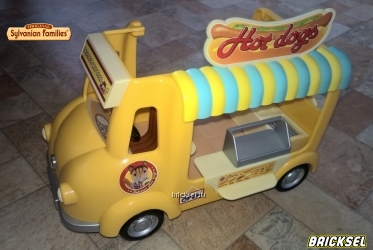 Фургон для торговли хот-догами, желтый